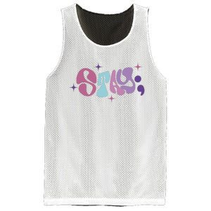 Its Ok If The Only Think You Do Today Is Breathe Back And Front Side Mesh Reversible Basketball Jersey Tank