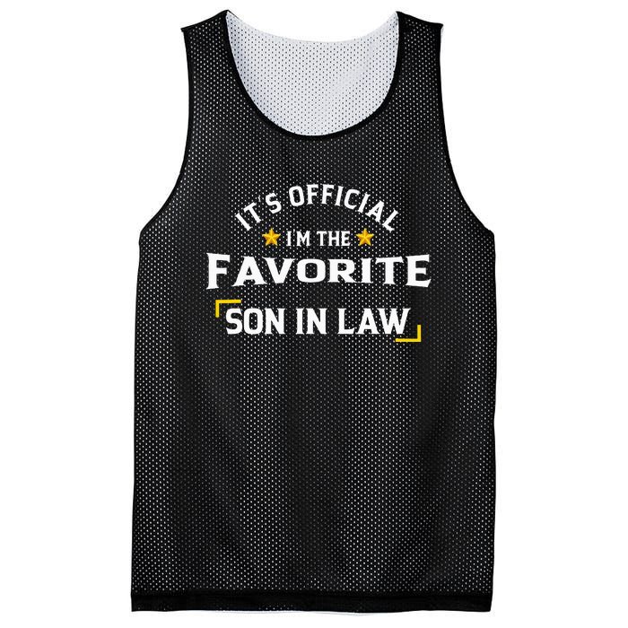 It's O.fficial I'm The Favorite Son In Law Mesh Reversible Basketball Jersey Tank