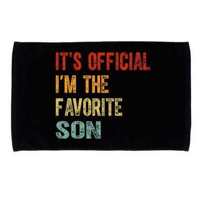 It's O.fficial I'm The Favorite Son Funny Family Gifts  Microfiber Hand Towel