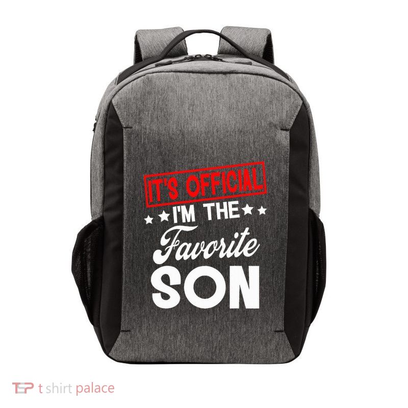 It's O.fficial I'm The Favorite Son funny  Vector Backpack