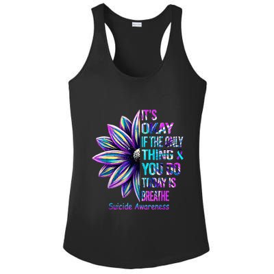 Its Okay If The Only Thing You Did Today Was Breathe Ladies PosiCharge Competitor Racerback Tank