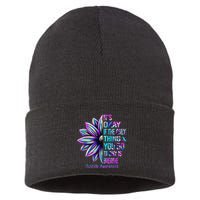 Its Okay If The Only Thing You Did Today Was Breathe Sustainable Knit Beanie