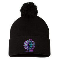 Its Okay If The Only Thing You Did Today Was Breathe Pom Pom 12in Knit Beanie