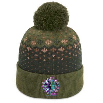 Its Okay If The Only Thing You Did Today Was Breathe The Baniff Cuffed Pom Beanie