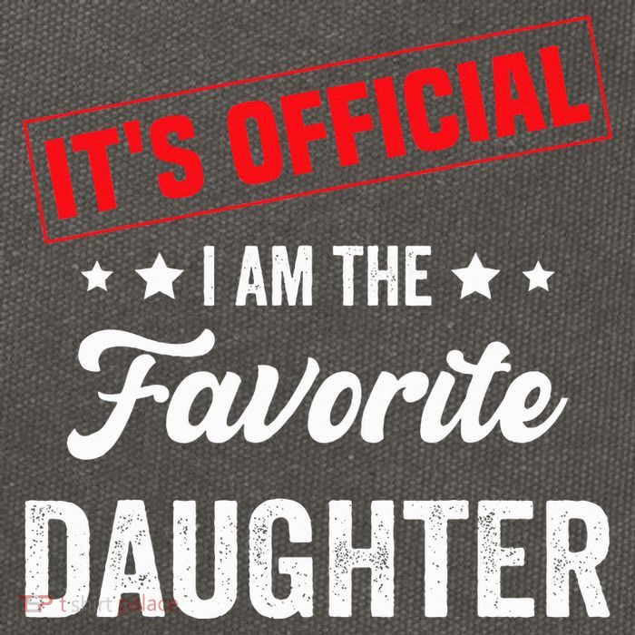 it's o.fficial i am the favorite daughter Cotton Canvas Backpack