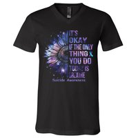 Its Okay If The Only Thing You Do Today Is Breathe V-Neck T-Shirt