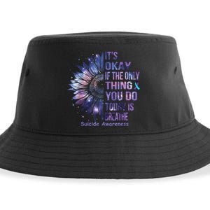 Its Okay If The Only Thing You Do Today Is Breathe Sustainable Bucket Hat