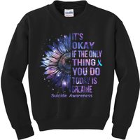 Its Okay If The Only Thing You Do Today Is Breathe Kids Sweatshirt
