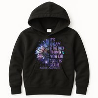 Its Okay If The Only Thing You Do Today Is Breathe Kids Hoodie