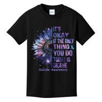 Its Okay If The Only Thing You Do Today Is Breathe Kids T-Shirt