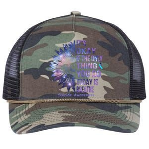 Its Okay If The Only Thing You Do Today Is Breathe Retro Rope Trucker Hat Cap