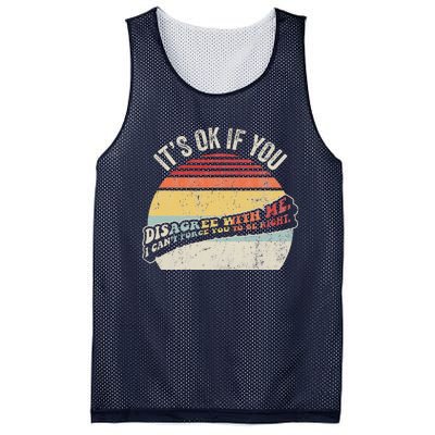 ItS Ok If You Disagree With Me Mesh Reversible Basketball Jersey Tank