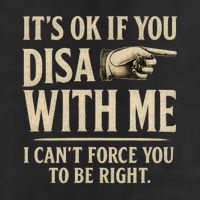 It's OK If You Disagree With Me Large Microfiber Waffle Golf Towel