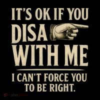 It's OK If You Disagree With Me Youth Performance Sprint T-Shirt