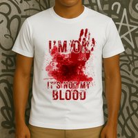 Im Ok Its Not My Blood Funny Halloween Zombie T-Shirt