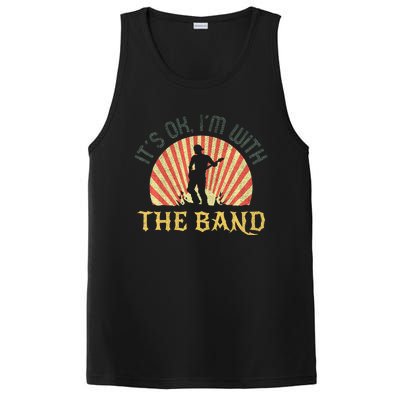 Its Ok Im With The B.A.N.D Roadie Music Production Concert PosiCharge Competitor Tank