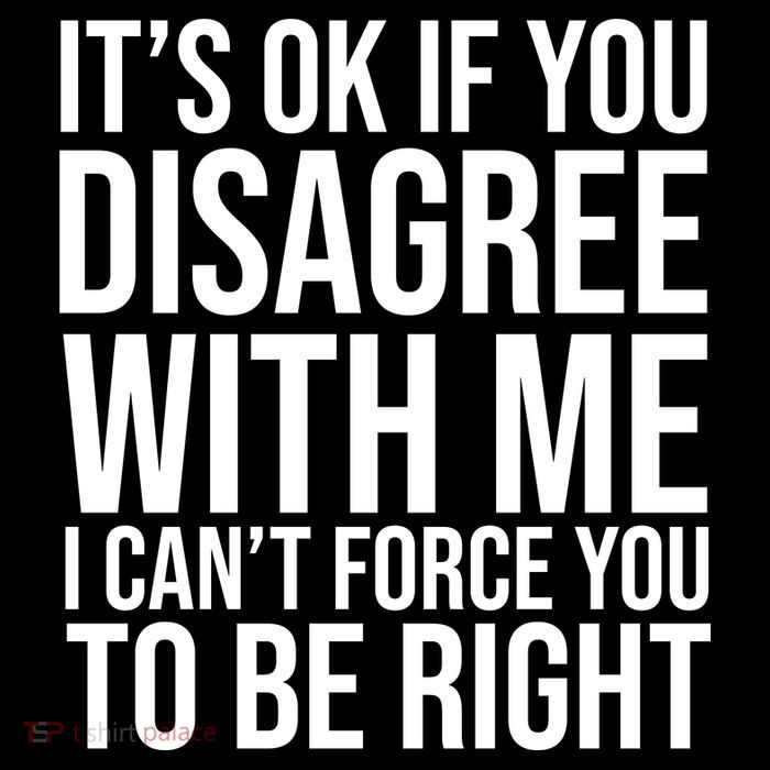 It's Ok If You Disagree With Me I Can't Force You To Be Right Stripe Pom Pom Beanie