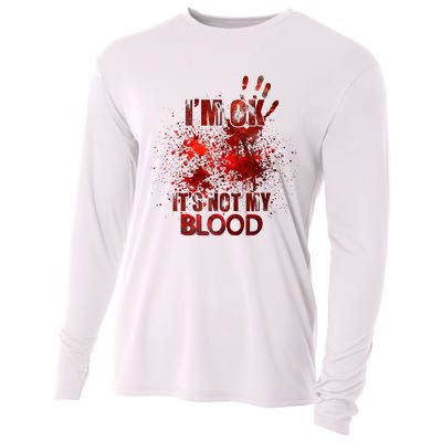 Im Ok Its Not My Blood Cooling Performance Long Sleeve Crew