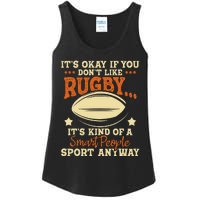 It's Okay If You Don't Like Rugby  Rugby Player Coach Ladies Essential Tank