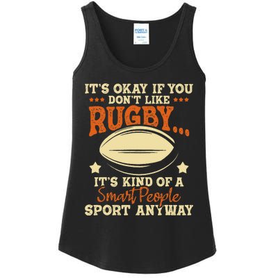 It's Okay If You Don't Like Rugby  Rugby Player Coach Ladies Essential Tank