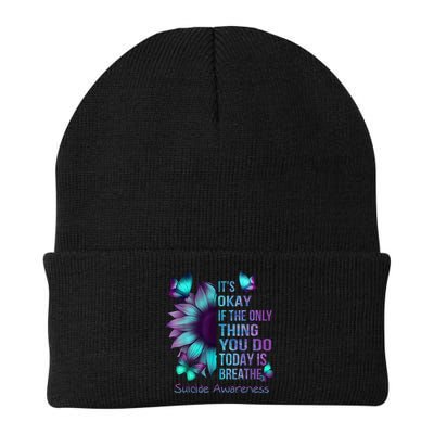 Its Okay If The Only Thing You Do Today Is Breathe Beanie