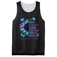 Its Okay If The Only Thing You Do Today Is Breathe Mesh Reversible Basketball Jersey Tank