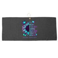Its Okay If The Only Thing You Do Today Is Breathe Large Microfiber Waffle Golf Towel
