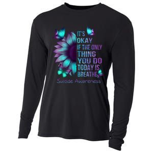 Its Okay If The Only Thing You Do Today Is Breathe Cooling Performance Long Sleeve Crew