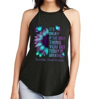 Its Okay If The Only Thing You Do Today Is Breathe Women's Perfect Tri Rocker Tank