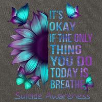 Its Okay If The Only Thing You Do Today Is Breathe Cotton Canvas Backpack