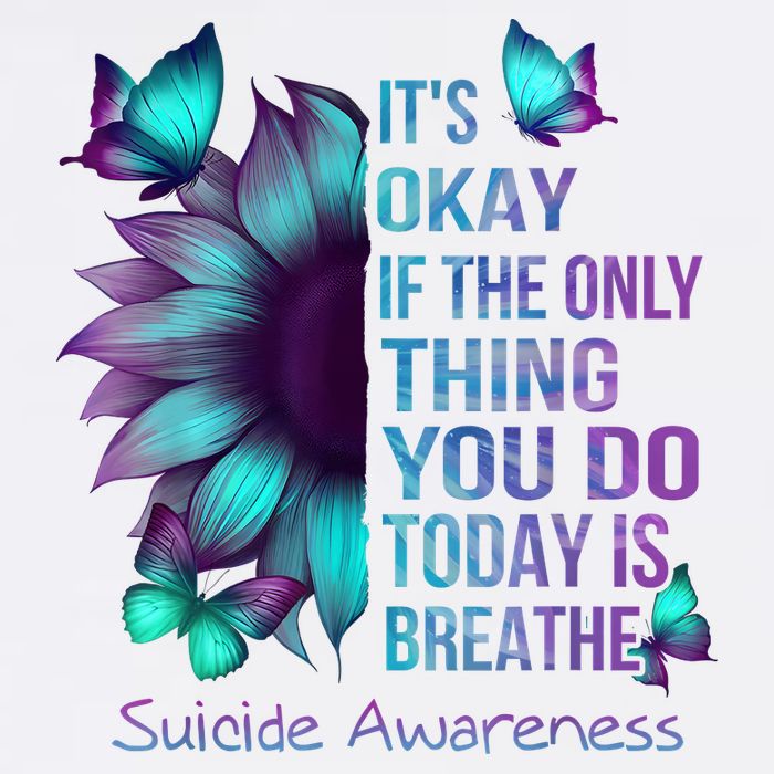 Its Okay If The Only Thing You Do Today Is Breathe Garment-Dyed Sweatshirt
