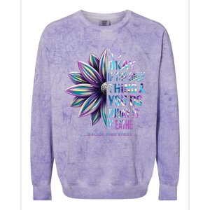 Its Okay If The Only Thing You DO Today Is Breathe Colorblast Crewneck Sweatshirt