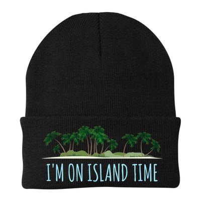 I'm On Island Time Cool Gift Vacation Gift Tropical Beach Tee Funny Gift Beanie