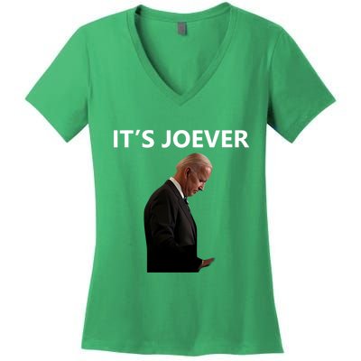 ItS Over Joe Biden ItS Joever Women's V-Neck T-Shirt
