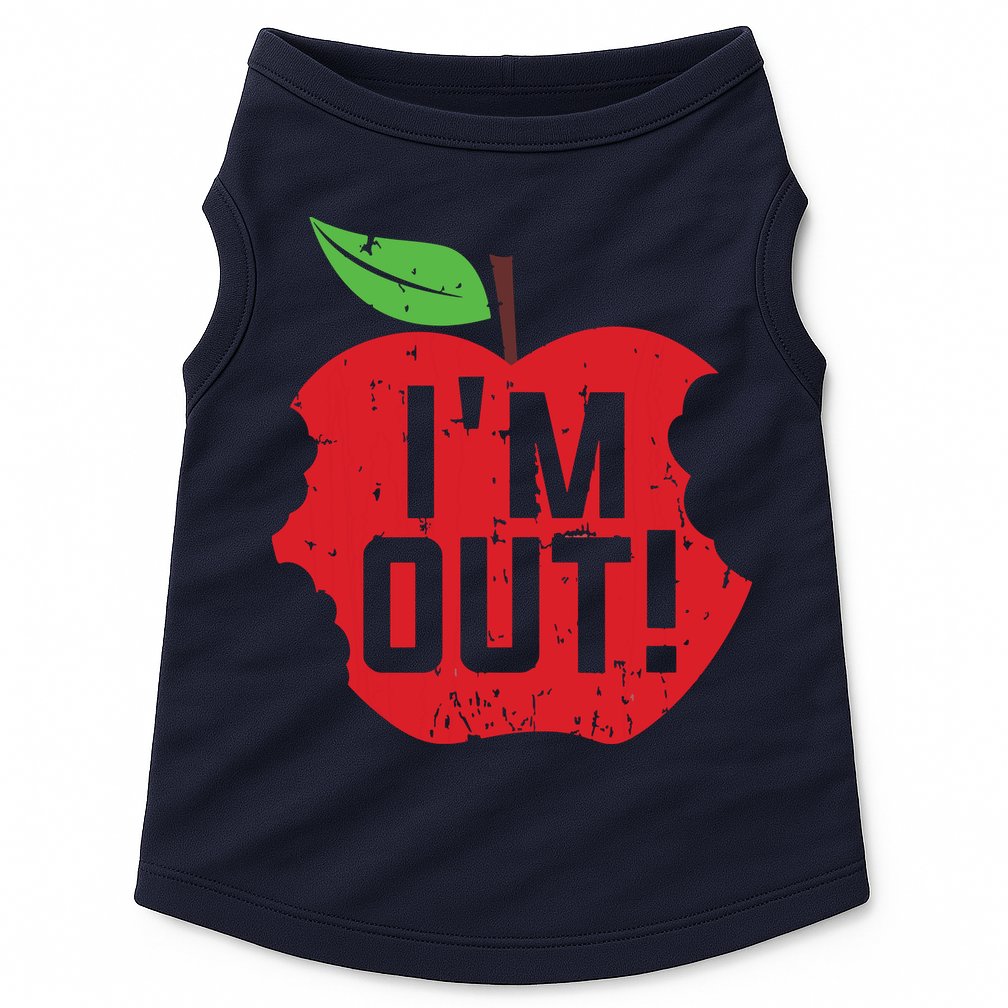 Im Out Last Day Of School Summer Break Teacher Doggie Tank