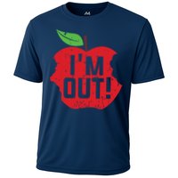 Im Out Last Day Of School Summer Break Teacher Cooling Performance Crew T-Shirt