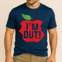 Im Out Last Day Of School Summer Break Teacher Cooling Performance Crew T-Shirt