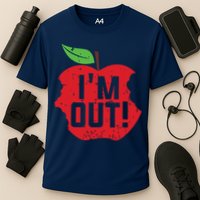 Im Out Last Day Of School Summer Break Teacher Cooling Performance Crew T-Shirt