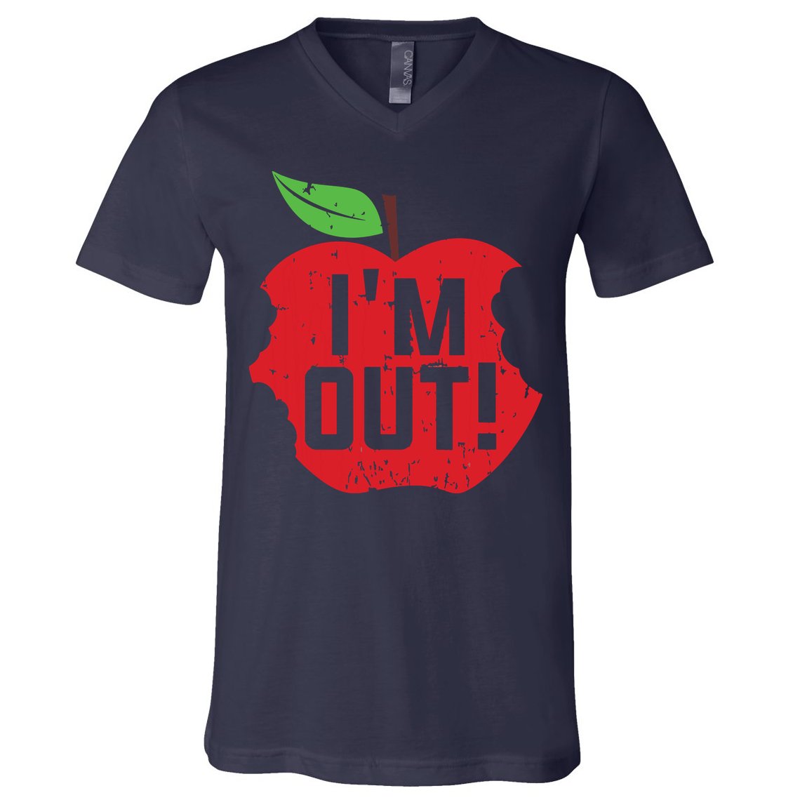 Im Out Last Day Of School Summer Break Teacher V-Neck T-Shirt