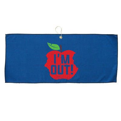 Im Out Last Day Of School Summer Break Teacher Large Microfiber Waffle Golf Towel
