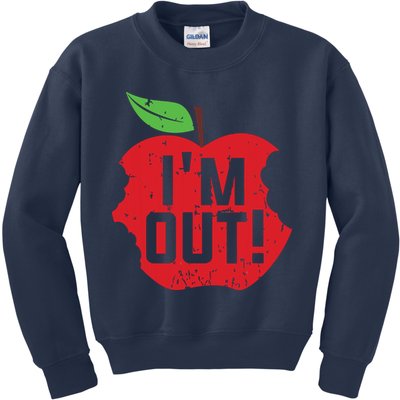 Im Out Last Day Of School Summer Break Teacher Kids Sweatshirt