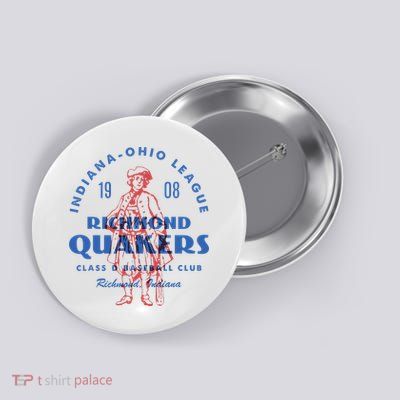 Indiana Ohio League Richmond Quakers Button
