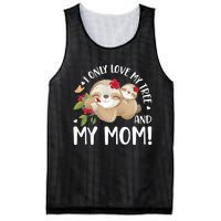 I Only Love My Tree And My Mom Mesh Reversible Basketball Jersey Tank