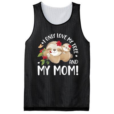 I Only Love My Tree And My Mom Mesh Reversible Basketball Jersey Tank