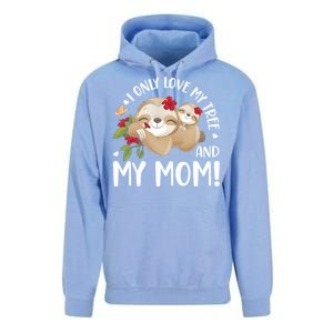 I Only Love My Tree And My Mom Unisex Surf Hoodie