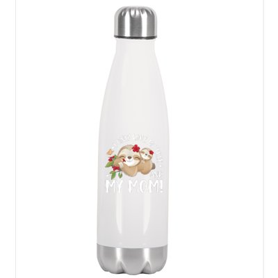 I Only Love My Tree And My Mom Stainless Steel Insulated Water Bottle