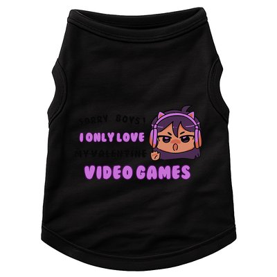 I Only Love Video Games Headphones Cat Ears Doggie Tank