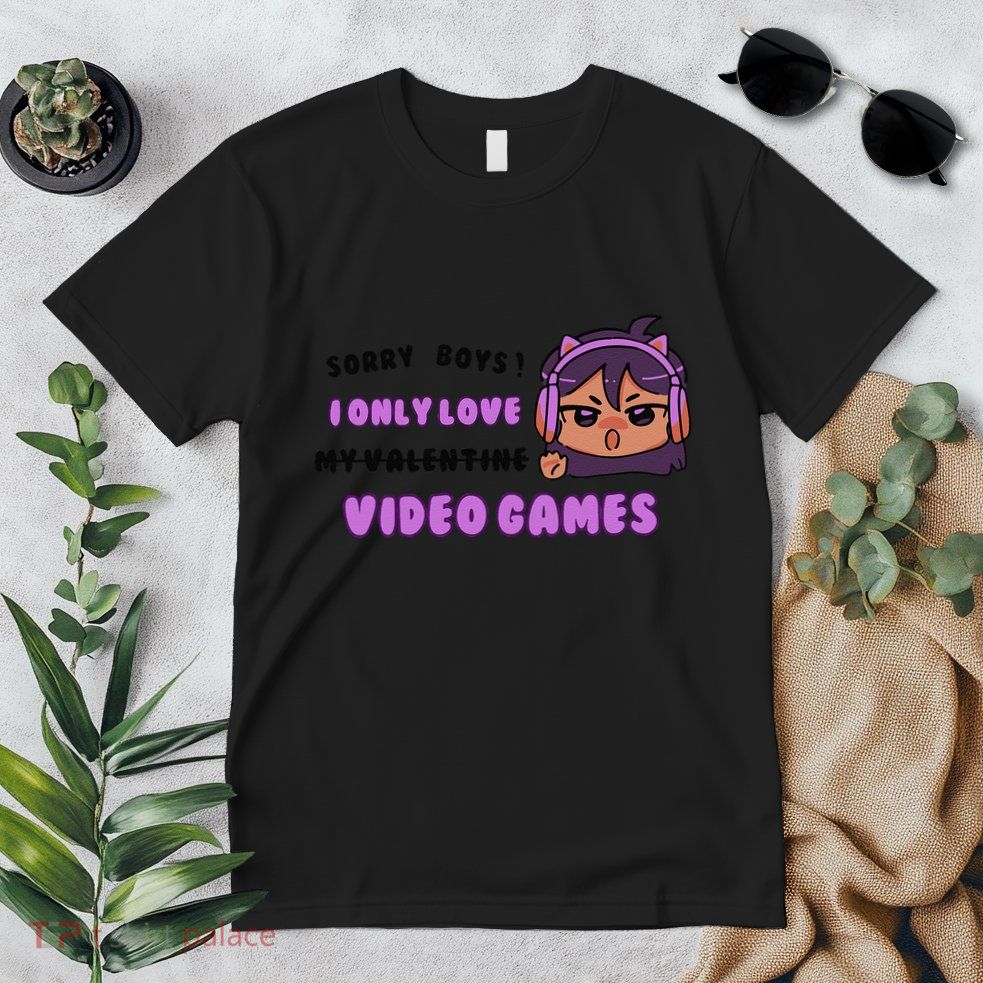 I Only Love Video Games Headphones Cat Ears Premium T-Shirt