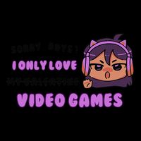 I Only Love Video Games Headphones Cat Ears Toddler Fine Jersey T-Shirt
