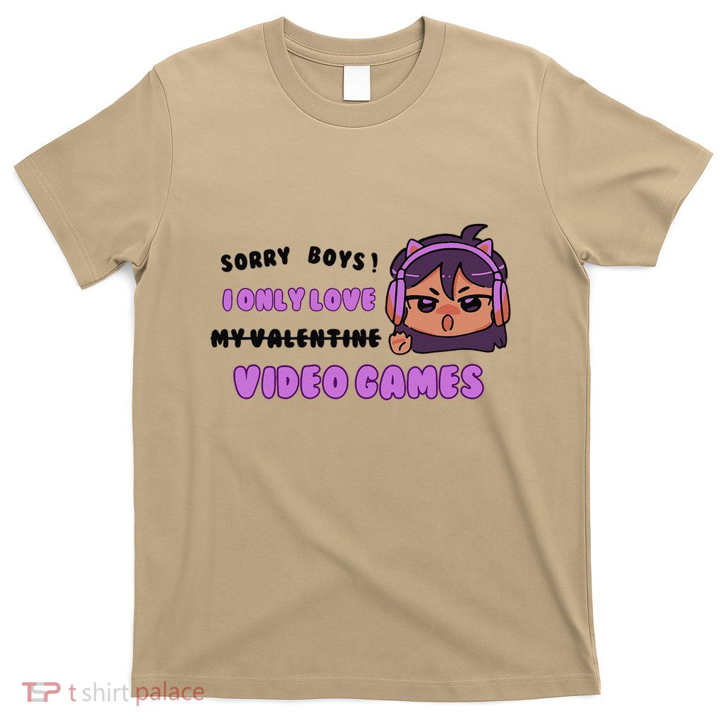 I Only Love Video Games Headphones Cat Ears T-Shirt